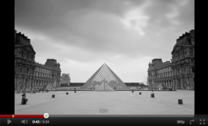 Beeld uit filmpje fotograferen in Parijs